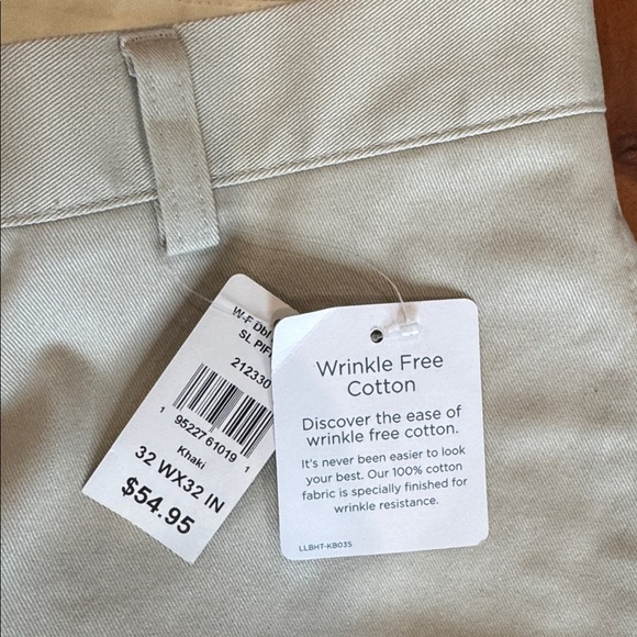 LLBean- Men's Wrinkle-Free Double L Chinos, Classic Fit, Plain Front - Picture 7 of 8